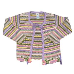 Vintage open knit cardigan